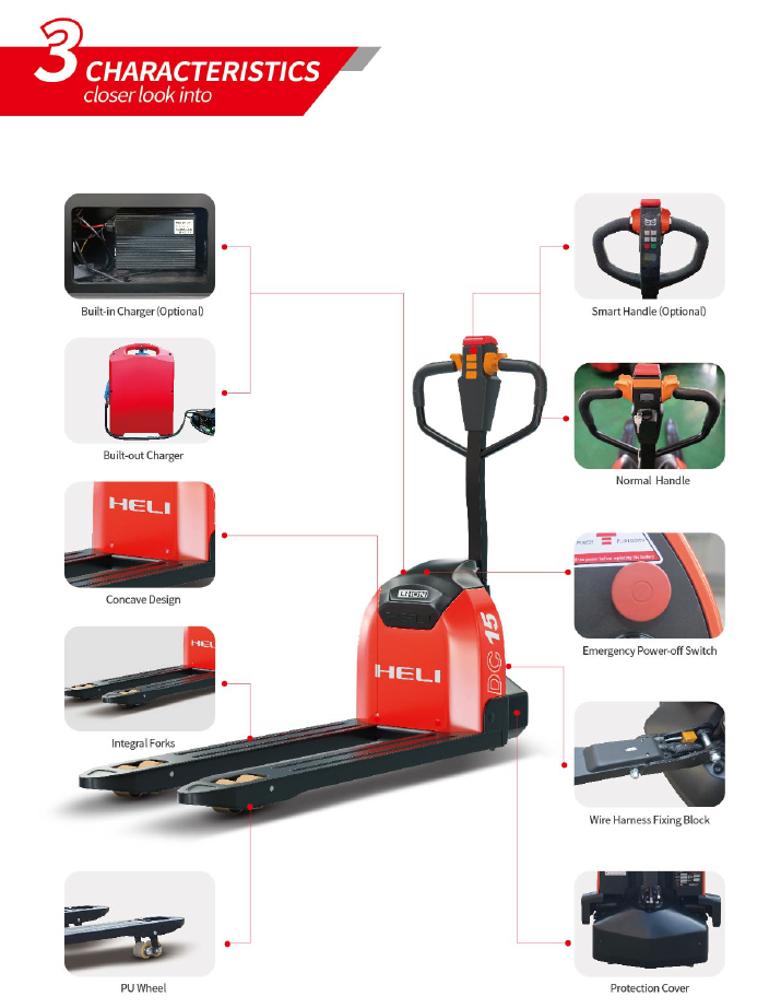 Heli CBD15J-LI3-001 Pallet Jack (3300 lbs)
