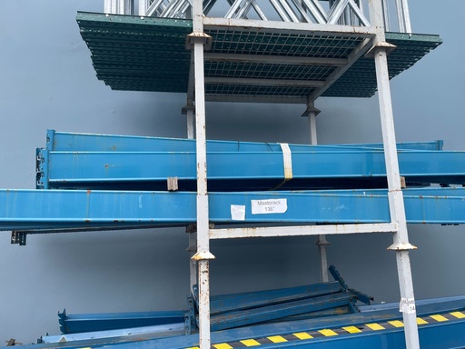 [U-MRB-360] Used Beams: Mastorak 11.5ft (138in) long x 6in (Step) Blue