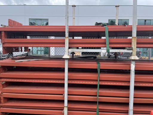 Used Beams: Redirack 12ft(144in) long x 3in (Step) Orange